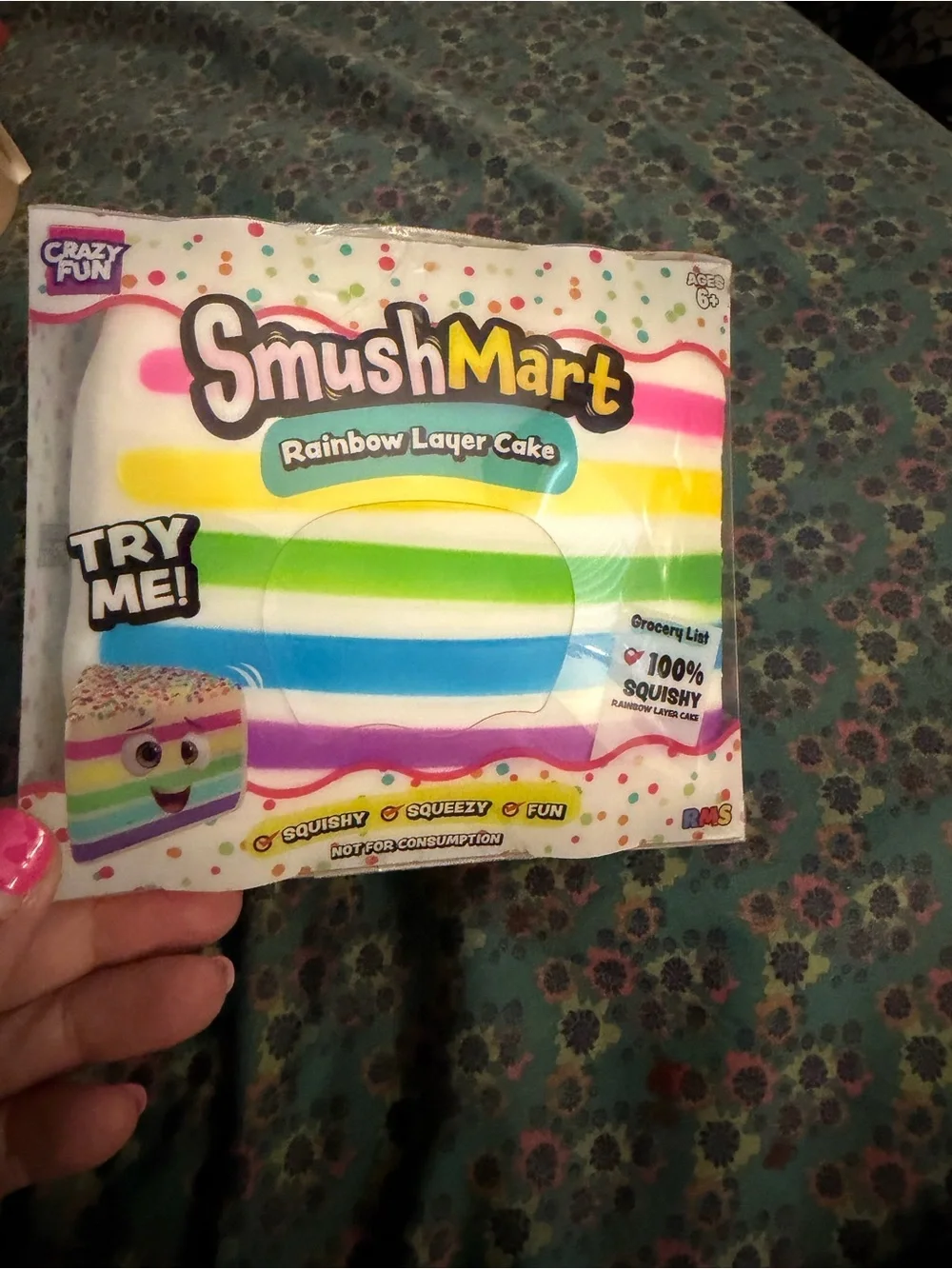 Rainbow Layer Cake Squishy Toy - Multicolor